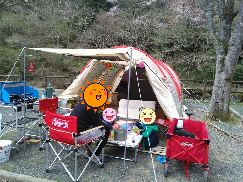 黒川キャンプ場_キャンプ風景1